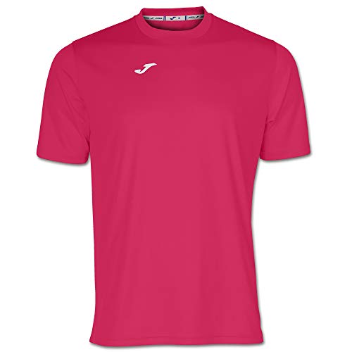 Joma Combi - Camiseta de Manga Corta, Hombre, Rosa (Fucsia), M