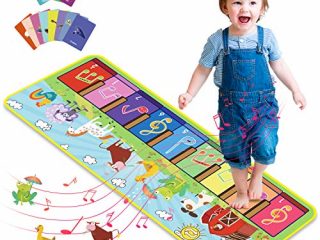 Joyjoz Alfombra Musical con 25 Sonidos, Alfombra de Piano de Teclado para Bebé, Alfombra Piano de Animales para Niños Niñas de 1 a 5 Años (100*36cm)