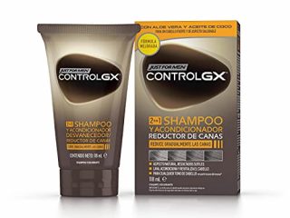 Just For Men Control GX Champú + Acondicionador. Reduce Las Canas Gradualmente. Resultado Natural. 118ml