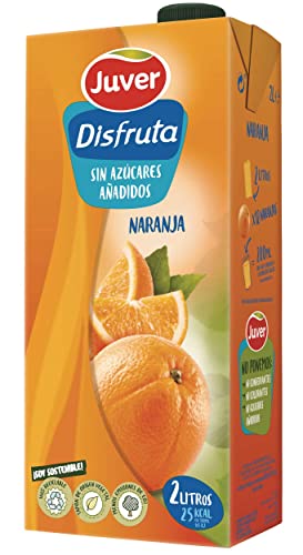 Juver Bebida Refrescante sin Azúcar Naranja, 2L