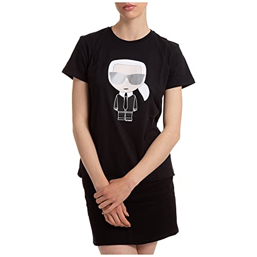 KARL LAGERFELD Mujer Camiseta Ikonik Black S