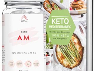 Keto Actives AM (60 CAPS) - Pastillas para Utilizar Reservas de Grasa como Energia Sin Restricciones Caloricas | Adios a tu Abdomen Extra Rapido | Incluye Guias Personalizadas por Nutricionistas