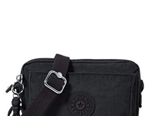 Kipling Abanu, Bolsos con Bandolera para Mujer, Negro (Black Noir), 20x13.5x7.5 cm