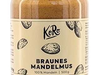 KoRo - Crema de almendras marrón 500g - 100% almendras sin azúcar ni sal - Crema de almendras sin añadidos