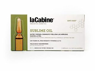 La Cabine Ampollas Aceite Sublime - Mix de Aceites Faciales Naturales con Aceite de Rosa Mosqueta - Antiarrugas, Cicatrizante y Reparador