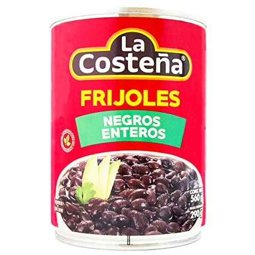 LA COSTEÑA frijoles negros enteros lata 290 gr