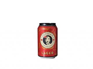 La Virgen Cerveza artesana Lager - pack 24 latas x 330 ml - Total: 7920 ml