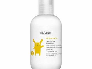Laboratorios Babé - Champú Costra Láctea Pediátrico 200 ml, Cóstra Láctea, Cuidado del Cuero Cabelludo, Hidratante, Suavidad, Brillo, Regulación de Sebo, Eliminación de la Descamación