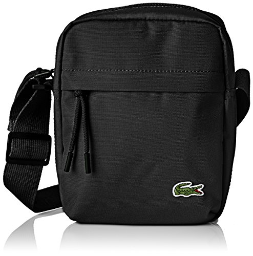 Lacoste NH2102NE, Bolso Bandolera para Hombre, Negro (Noir), 6.5x21x16 centimeters (W x H x L)