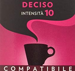 Lavazza Cápsulas de Café Compatibles Nespresso Espresso Deciso, Paquetes de 10 x 10 Cápsulas (Total: 100 Cápsulas)