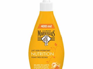 Le Petit Marseillais Loción Nutrición Piel Seca/manteca de karité y de almendras dulces 400ml bomba de aceite de argán