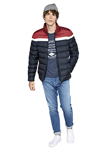 Lee Cooper Jacke Chaqueta de Puffer, Azul Marino, S para Hombre