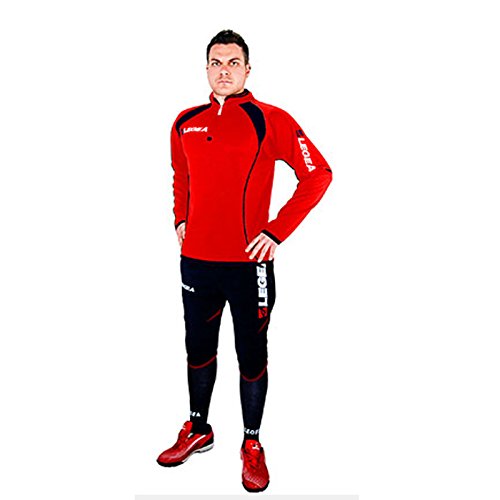 LEGEA Vento Pinocchietto - Chándal para hombre, color rojo y azul