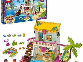 LEGO 41428 Friends Casa en la Playa, Juguete de Construcción para Niños y Niñas de +6 años, Casa de Muñecas con Mini Muñecas
