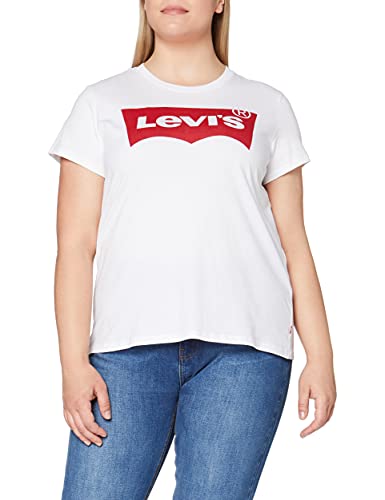 Levi's The Perfect tee Camiseta, L Batwing White, S para Mujer