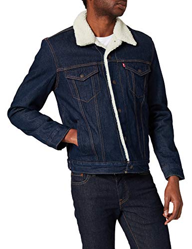 Levi's Type 3 Sherpa Chaqueta, Azul (Rockridge Trucker), L para Hombre