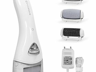 Lima elétrica pies MYCARBON Pedicura Profesional Lima Durezas Pies Recargable Aparato de Pedicura eléctrico Eliminar las Durezas y las Callosidades Cuidado Pies con Recambios (Blanco)