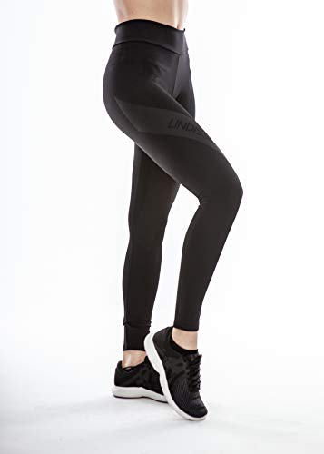 Lindissims Legging Eco-Sostenible Anax Diagonal Band Print Mallas Deporte, Pantalones Deportivos, Cintura Alta, Yoga, Running, Fitness…