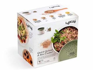 Lékué Recipiente para cocinar Quinoa, Arroces y Cereales, 1 Litro