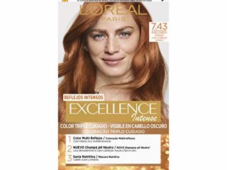 L'Oréal Paris Excellence Intense Coloración Tono: 7,43 Rubio Cobrizo Dorado
