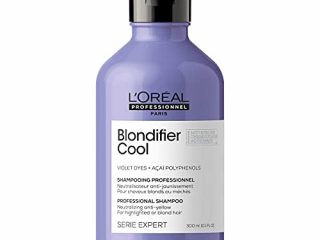 L’Oréal Professionnel | Champú Iluminador y Restaurador para cabellos con mechas o rubios, Blondifier Cool, SERIE EXPERT, 300mL