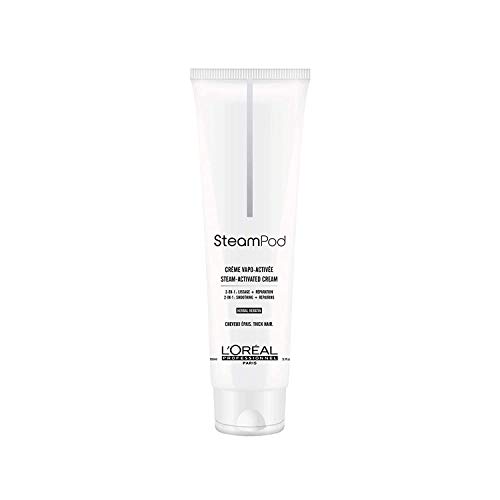 L'Oreal Professionnel Steampod - Crema de Alisado para Cabello Grueso, 150 ml
