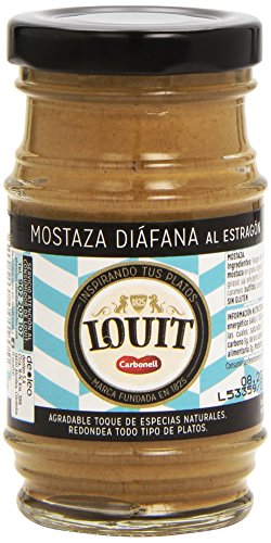 Louit - Mostaza Diáfana estragón, 115 gr - [pack de 4]