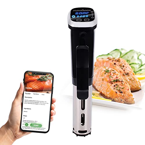 MakeCuisine THERMOCOOKER MC-SV1 WIFI Sous Vide / Roner para cocina a baja temperatura y al Vacío / 1200 W / Control por APP con mas de 100 recetas e indicaciones