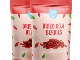 Marca Amazon - Happy Belly Bayas de goji deshidratadas, 2 x 500g