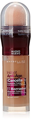 Maybelline New York - El Borrador Instant Anti Age, Corrector de Ojos, Tono 45 Light Honey.