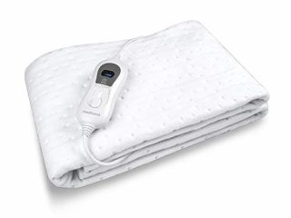 Medisana HU 665 Calienta Camas Eléctrico con 3 Ajustes de Temperatura, Blanco Nieve, 150 x 80 cm