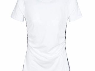 MICHAEL Michael Kors Camiseta de mujer MS05MJW6TF White Verano 2020 P/E 2020 blanco L