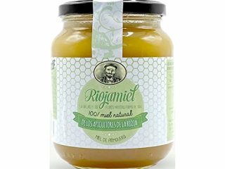 Miel de abeja pura | Miel de primavera de España 100% Natural, Organica, Fresca y Cruda 950 Gr / Miel cruda, extracción en frío