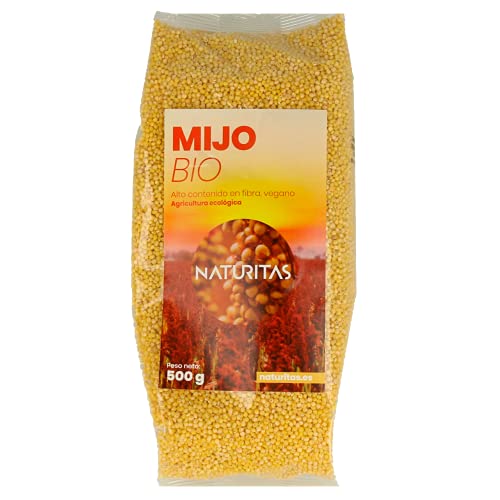 Mijo 500 g bio Naturitas | Mijo ecológico | Alto contenido en fibra | Cereal eco | Ideal perdida de peso