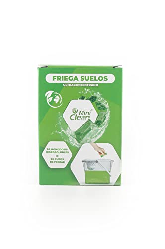 MiniClean | Friegasuelos Universal Ultraconcentrado | Cápsulas Hidrosolubles | Fregasuelos Profesional en Estuche x20 cápsulas