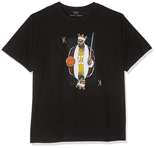 Mister Tee King James LA Camiseta, Negro, XL para Hombre