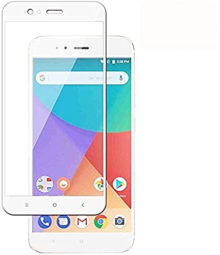 Modoca [2-Unidades] XiaoMi Mi A1(5X) Protector de Pantalla, protección más simple y eficaz de la pantalla [Cobertura Completa] Protector Vidrio Templado para XiaoMi Mi A1(5X), Blanco