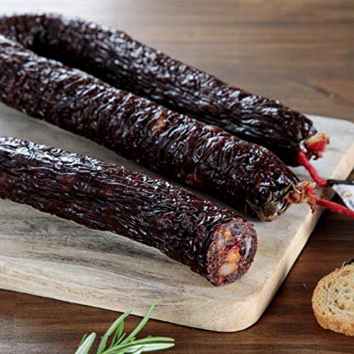 MORCILLA ACHORIZADA-CAMPERA es un embutido típico artesano, compuesto de magro de cerdo y grasa de cerdo .