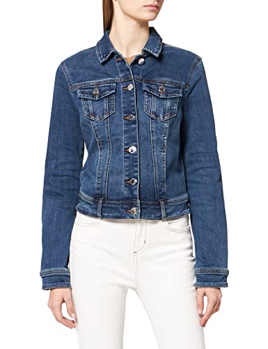 Morgan 201-vpom.n/Jean Chaqueta Vaquera, Azul (Jeans Stone Jeans Stone), 38 (Talla del Fabricante: T38) para Mujer