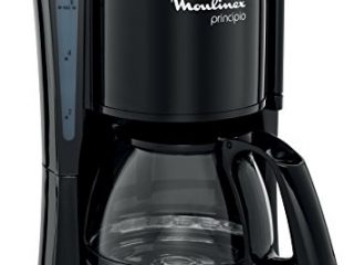 Moulinex Principio FG1528 - Cafetera de filtro 600 W de 0.6 L con función Auto-off y sistema antigoteo, plástico, color negro