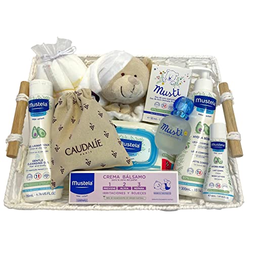 MUSTELA Cesta para regalo recien nacido
