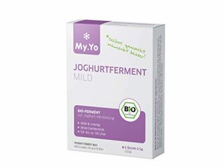 My.Yo - Fermento de yogur orgánico suave, 6 x 5 g, fermento para hasta 30 l de yogur casero