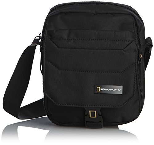 NATIONAL GEOGRAPHIC Bolso Bandolera, Adultos Unisex, Negro (Negro), Talla Única