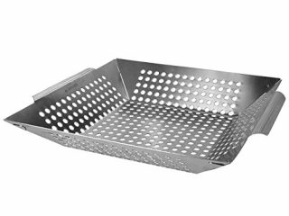 Navaris Bandeja para Parrilla de Acero Inoxidable - rustidera para Horno de 35x30x6cm - Fuente Grande de Barbacoa - Tazón para Grill