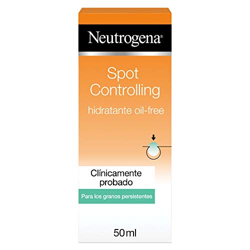 Neutrogena Spot Controlling Hidratante Facial, Oil-Free con Ácido Salicílico para Piel Propensa al Acné, 50 ml