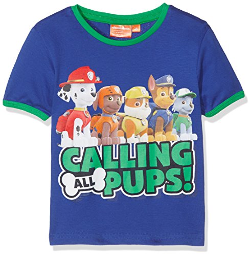 Nickelodeon Paw Patrol QE1142-BLUE Camiseta, Azul, 3-4 años (Tamaño Fabricante:4 años) para Niños