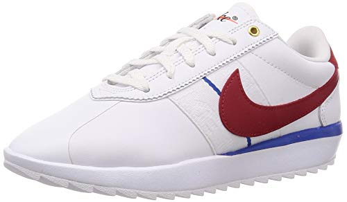 Nike Cortez G, Zapatillas de Golf Mujer, Blanco (White/Varsity Red-Varsity Royal-White 100), 38.5 EU