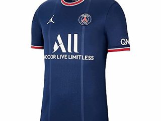 Nike - Paris Saint-Germain Temporada 2021/22 Camiseta Primera Equipación Equipación de Juego, 147-158 cm (L), Unisex
