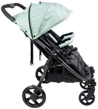 Niu Silla Gemelar de Paseo VentTwin Encaja por la mayoría de las puertas + Plastico lluvia Color Peppermint (A Silla Gemelar)