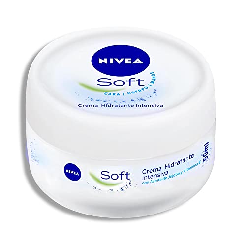 NIVEA Soft, crema multiusos con aceite de jojoba y vitamina E, crema hidratante intensiva para el cuidado de la piel de cara, cuerpo y manos, sin parabenos, 1 x 300 ml